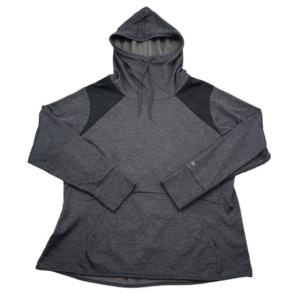 Champion Sweatshirt Womens 2XL Gray Duo Dry Long Sleeve Hooded Drawstring Pocket - Picture 1 of 16